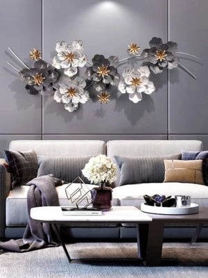 Nestique Black & white Metal Wall Art