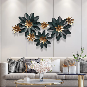 Nestique Lotus Flowers Wall Decor Metal Wall Art