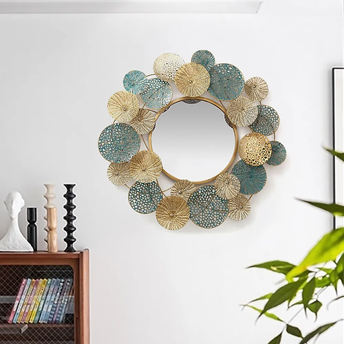 Nestique Flower Metal Wall Mirror