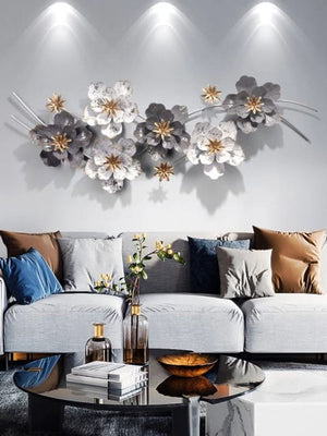 Nestique Black & white Metal Wall Art