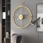 Nestique Gold round Wall clock