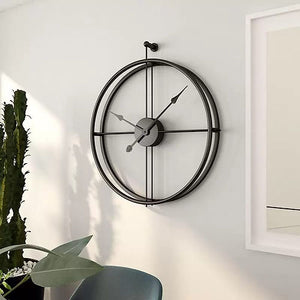 Nestique Black Round Wall clock
