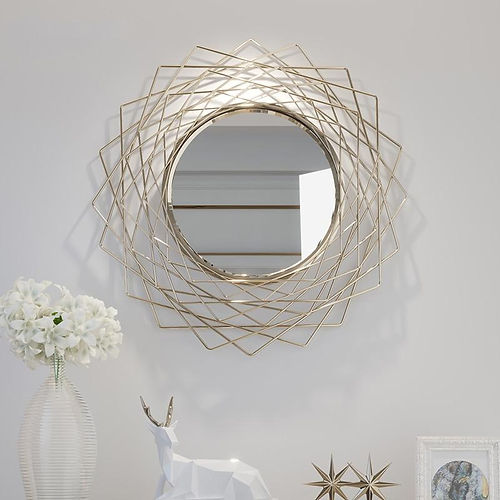 Nestique Geometric Wall Accent Mirror