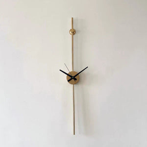 Minimal Slim Gold Wall Clock