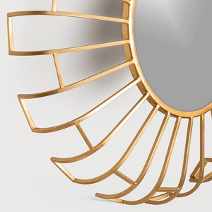 Linda Golden Spokes Decorative Mirror
