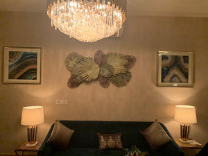 The Tropical Palm Branch Metal Wall Art Panel