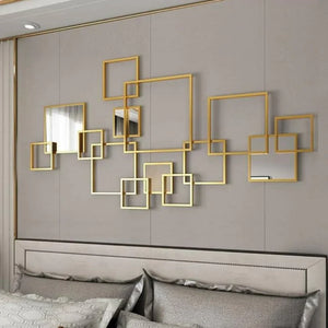 Nestique Special Multiple Golden Frames wall art (48 x 24 Inches)