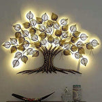 Nestique Metallic Wall Tree with LED ( 36 * 24 Inches )