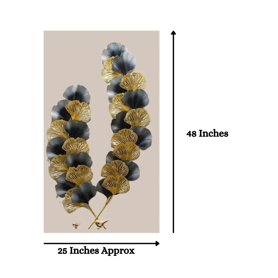 Nestique Special Spreading Leaves Wall Art (25 x 48 Inches)