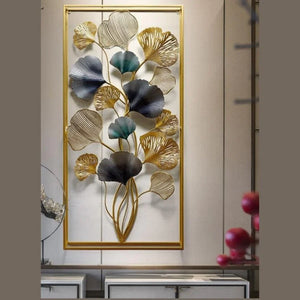 Nestique Multicolor Vertical Framed Metal wall Art (24 x 48 Inches)