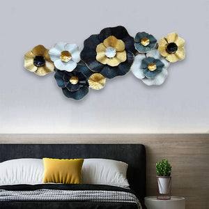 Nestique Big Iron Metal Flower Wall Art (49 x 23 Inches)