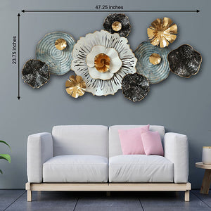 The Sea Shell Fishing Net Metal Wall Art panel 071
