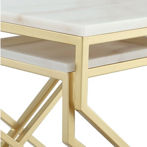 Nestique Marbel Side Table Set Of 2