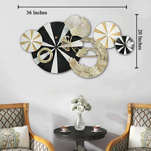 Nestique Magnificent Luminous Disc Metal Wall Art Panel