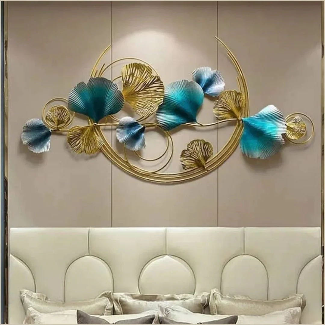 Nestique special Half moon leaf wall art (52 x 26 Inches)