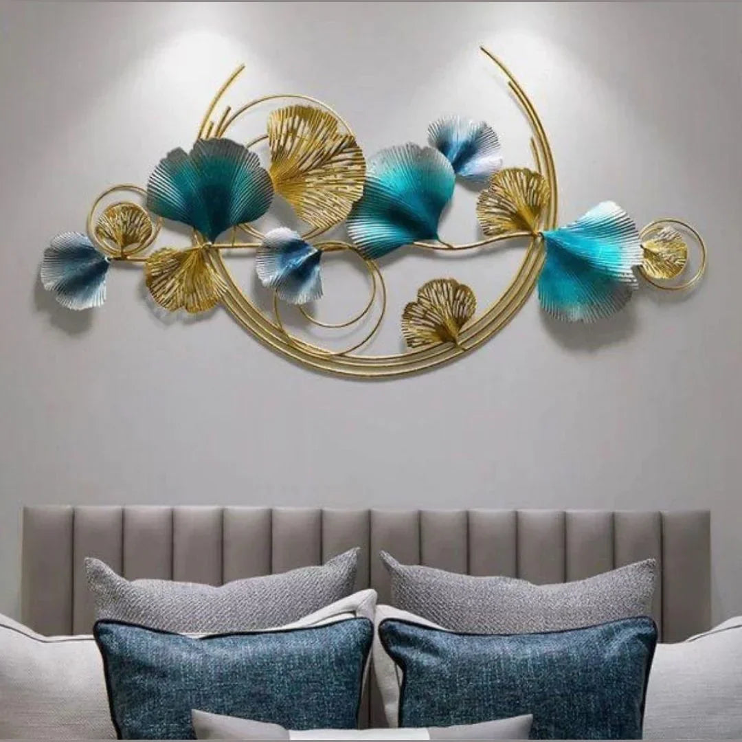 Nestique special Half moon leaf wall art (52 x 26 Inches)
