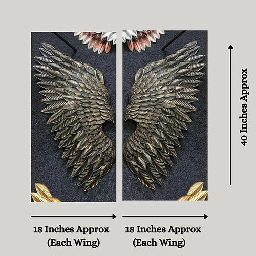 Nestique Dark Metal Wings (18 x 40 Inches)