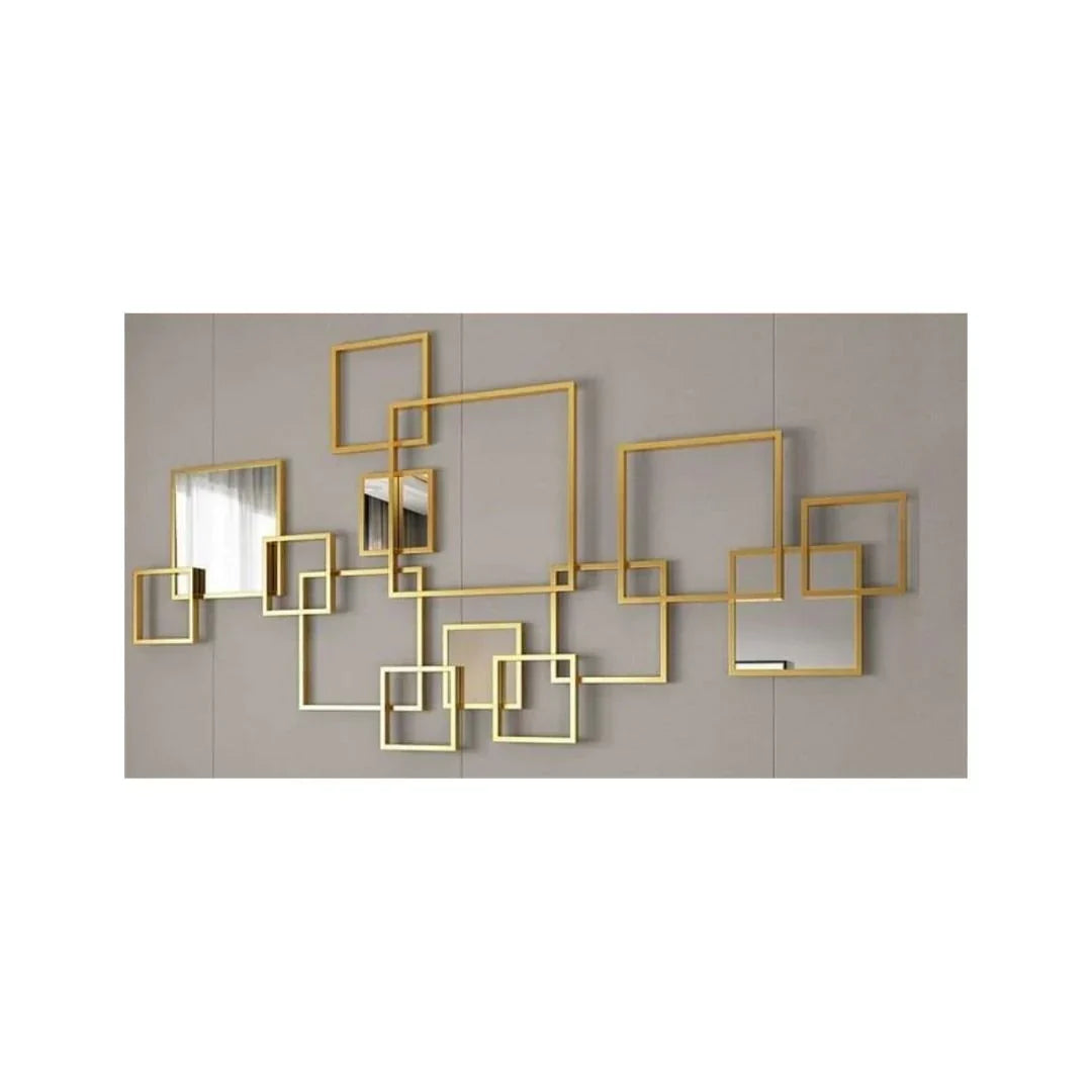 Nestique Special Multiple Golden Frames wall art (48 x 24 Inches)