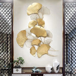 Nestique The Golden Metallic Furrow Vertical wall art (48 x 32 Inches)