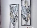 Nestique Set of 2 vertically framed wall design (12 x 30 Inches Each)
