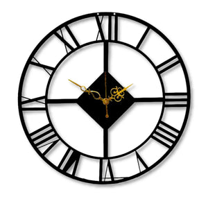 Roman Numbers Minimal Designer Wall Clock