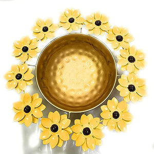 Nestique Beautiful Big Size Metal Lotus Flower Urli/uruli for Floating Flowers