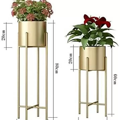 Nestique Plant Container Set (Pack of 2, Metal)