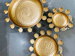 Nestique Handicrafts Peacock Decorative Urli Beautiful Bowl for Floating Flowers