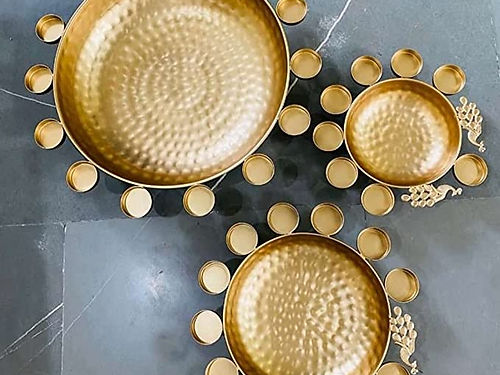 Nestique Handicrafts Peacock Decorative Urli Beautiful Bowl for Floating Flowers