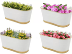 Nestique Impex hanging planter Plant Container Set (Pack of 4, Metal)