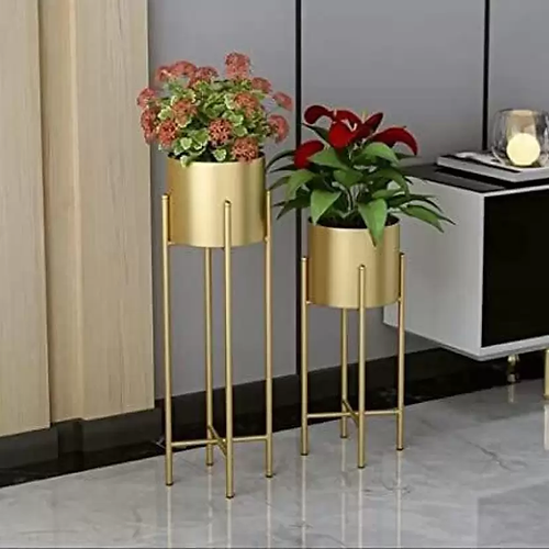 Nestique Plant Container Set (Pack of 2, Metal)