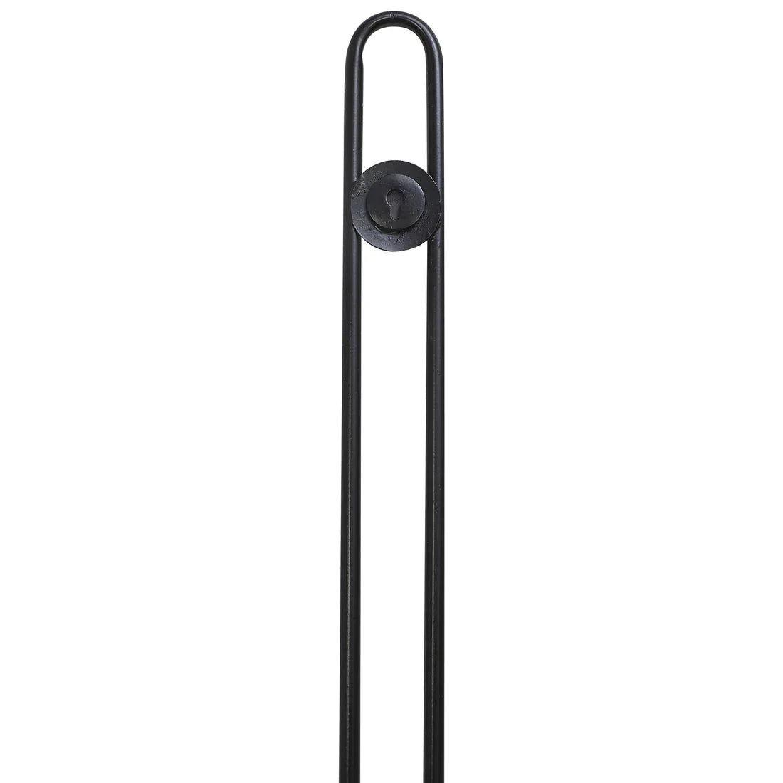 Minimal Long Hollow Black Wall Clock